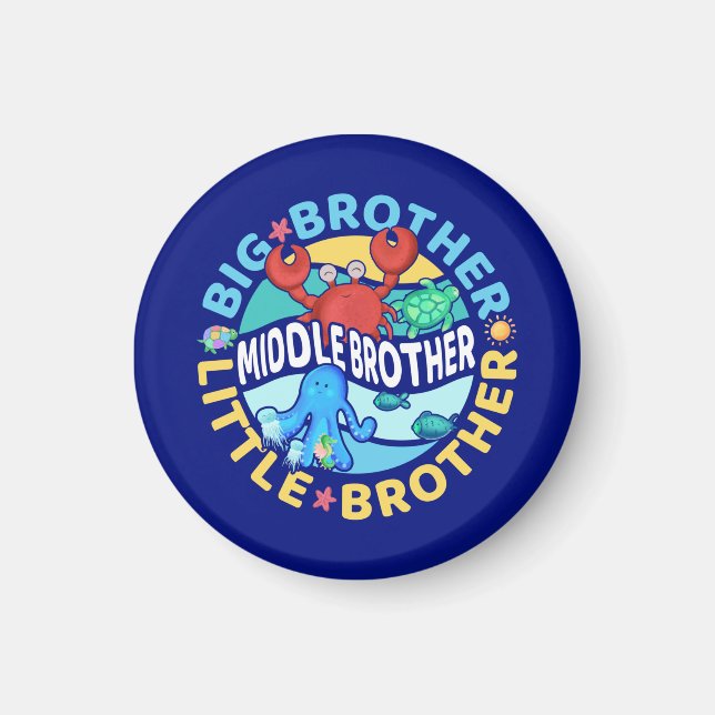 Mellanstorbror är både stor och lillebror magnet (Framsidan)
