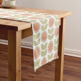 Mellantida Pastellrosa Retro Blommönster
