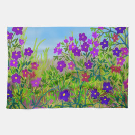 Mellanvästern- landvildblommakökshandduk kökshandduk