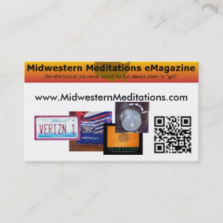 Mellanvästern- meditationar visitkort