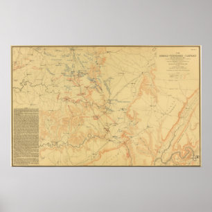Mellersta Tennessee kampanj Poster