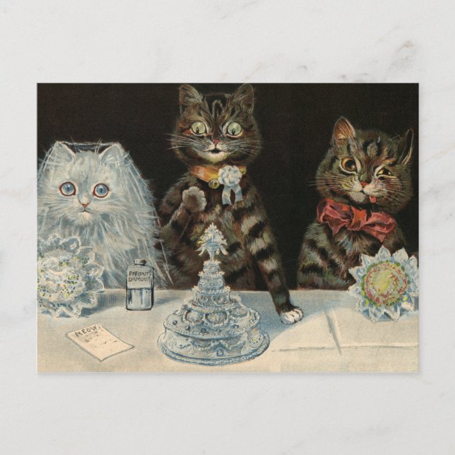 Mellin's Food Biscuits av Louis Wain Vykort (Framsida)
