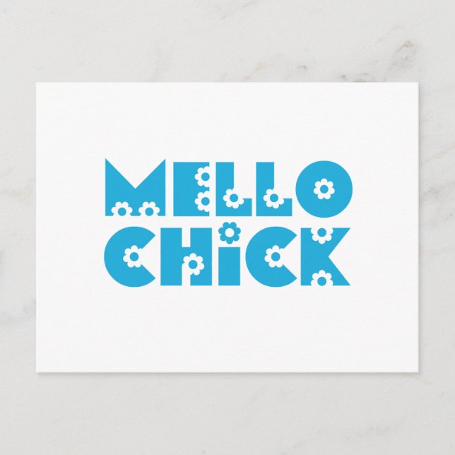 Mello Chick Vykort (Framsida)