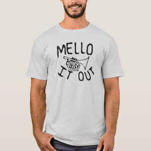 Mello det ut skissa-stil mellophoneskjorta t-shirt