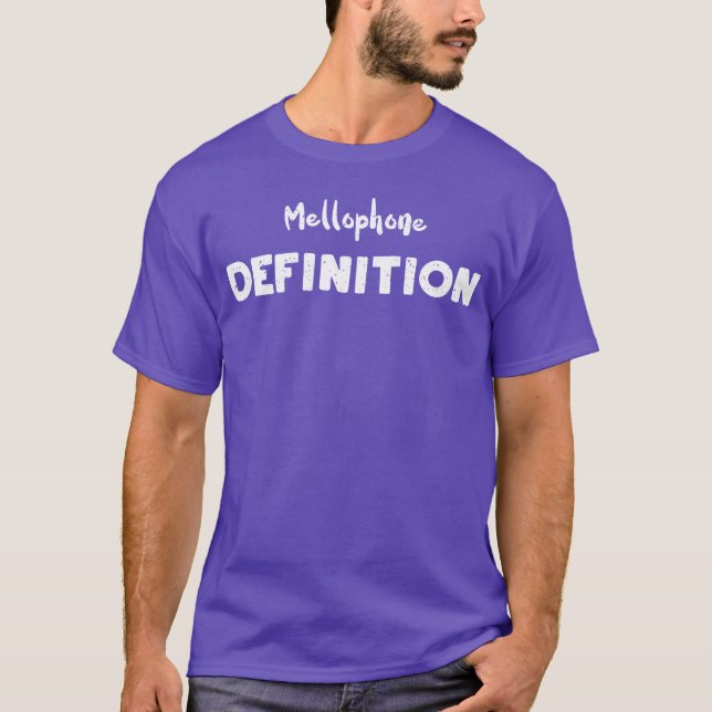 Mellophone Definition Music T Shirt (Framsida)