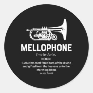 Mellophone Eletal Force Born Divine Marching Band Runt Klistermärke