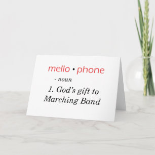 Mellophone - Guds gåva till Band Kort