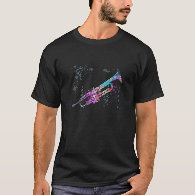 Mellophone Instrument Silhouette Mellophones   T Shirt (Framsida)