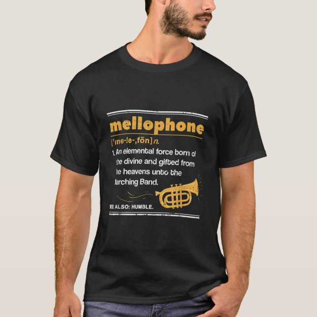 Mellophone Tshirt I Definition Shirt Fransk Horn T (Framsida)