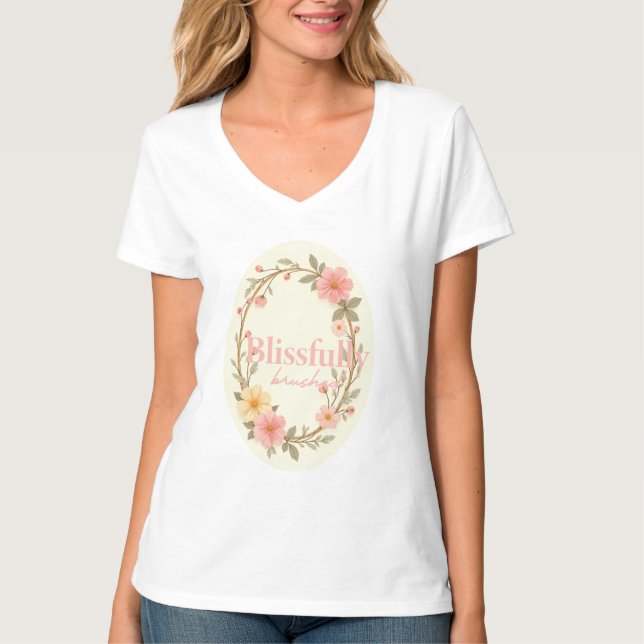 Mellow Blooms T Shirt (Framsida)