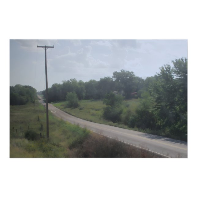 Mellow Country Road Fototryck (Framsidan)