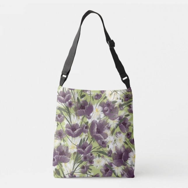 Mellow Garden Lila Poppies Bag Axelväska (Baksida)