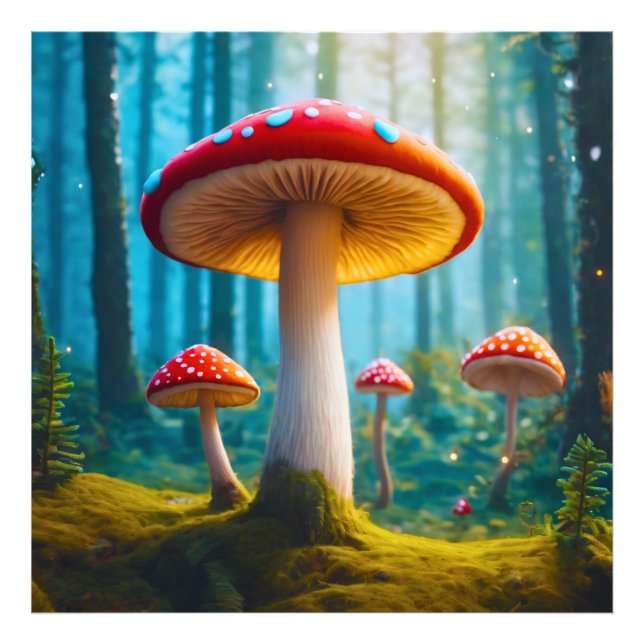 Mellow Mushroom Photo EnUtvidgning Fototryck (Framsidan)