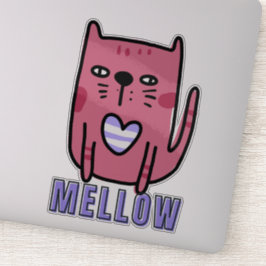Mellow... Utforska de många kattens moder Klistermärken