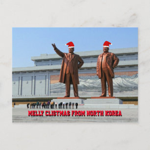 Melly Clistmas från Nordkorea Vykort