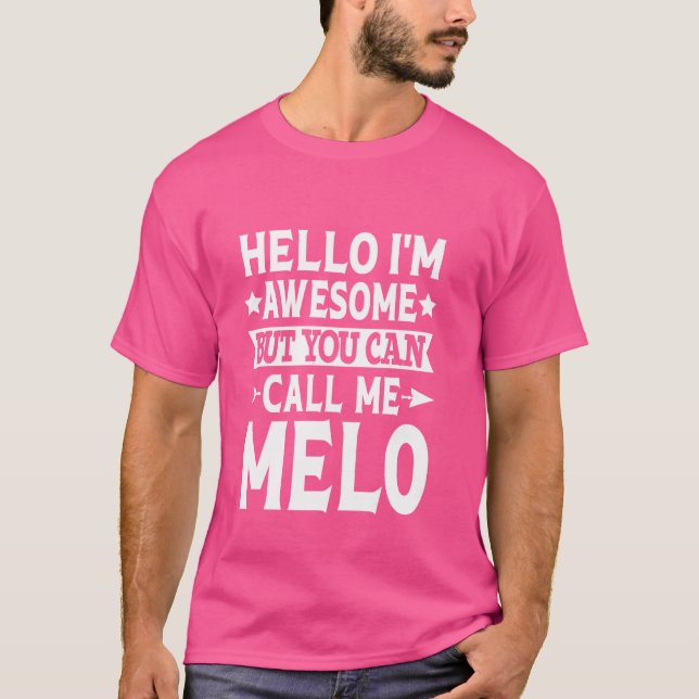 Melo Surname Ring mig Melo Family Team Efternamn m T Shirt (Framsida)