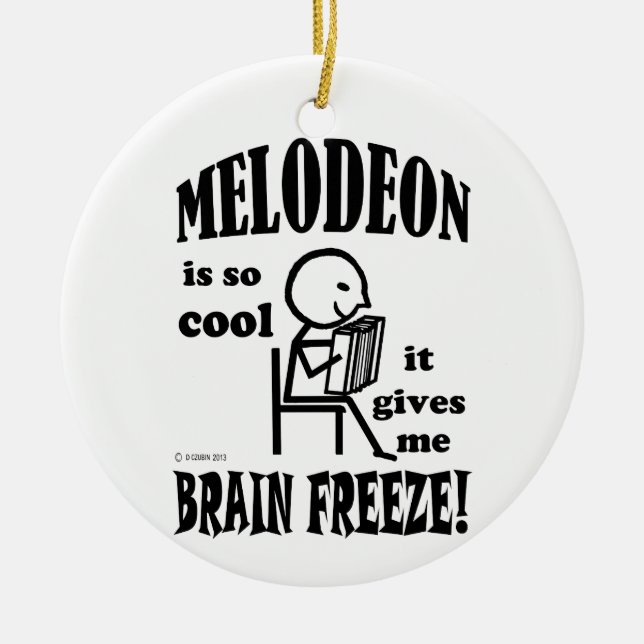 Melodeon, Brain Freeze Julgransprydnad Keramik (Framsidan)