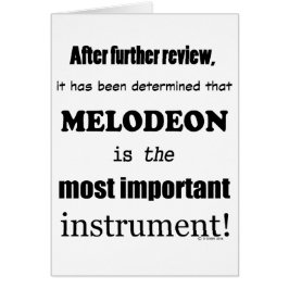 Melodeon, det viktigaste instrumentet hälsningskort