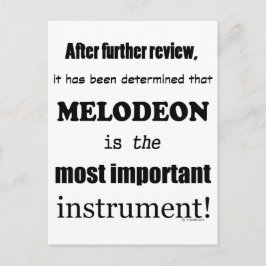 Melodeon, det viktigaste instrumentet vykort