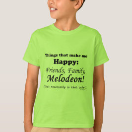 Melodeon gör mig Lycklig Tee Shirt