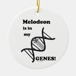 Melodeon i mina gener julgransprydnad keramik