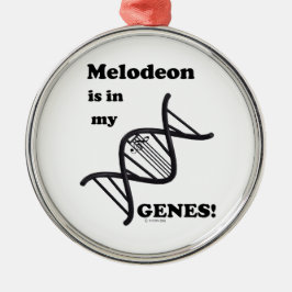 Melodeon i mina gener julgransprydnad metall