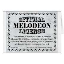 Melodeon Licence