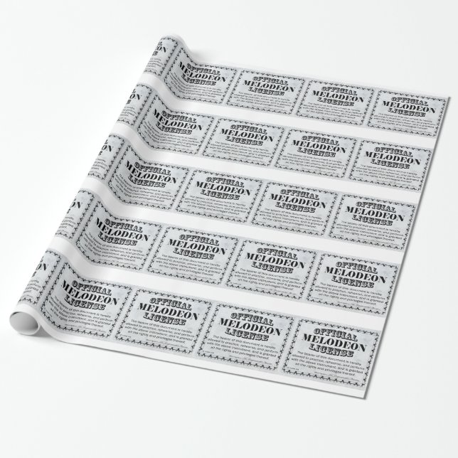Melodeon Licence Presentpapper (Utrullad)