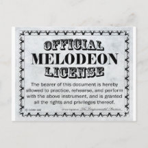 Melodeon Licence