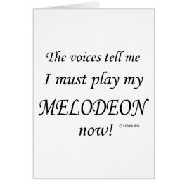 Melodeon Voices säger att must Play Hälsningskort