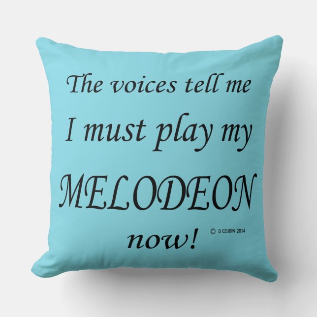 Melodeon Voices säger att must Play Kudde (Framsida)