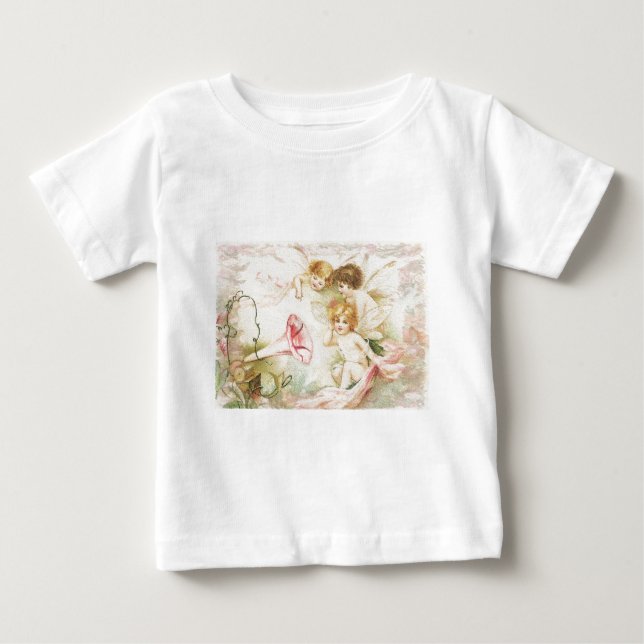 Melodi - änglar, blommor, musik t shirt (Framsida)