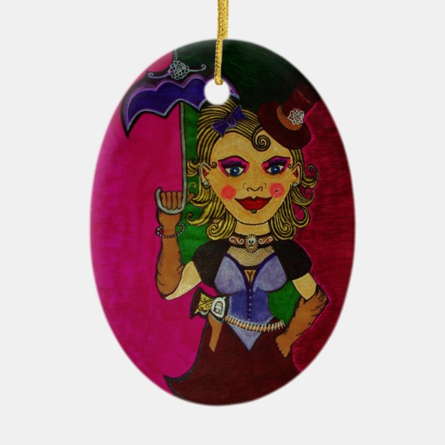 "Melodi ", Julgransprydnad Keramik (Framsidan)