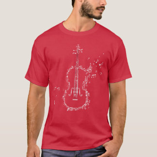 Melodi Musikpresent Fiol vänner pojke T Shirt