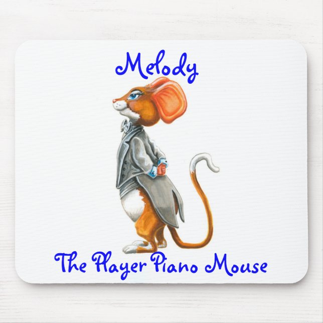 Melodi spelarepianot Mousepad Musmatta (Framsidan)