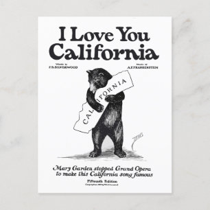 Melodic Attire: "I Kärlek You, California Vintage Vykort