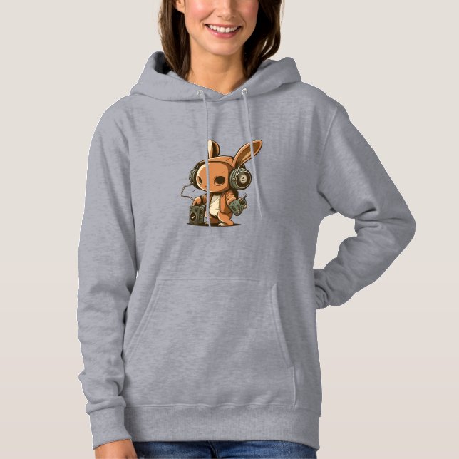 Melodic Bunny: A Musical Journey T Shirt (Framsida)