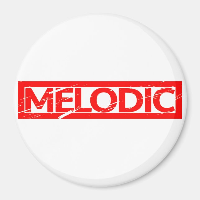 Melodic Frimärke Magnet (Framsidan)