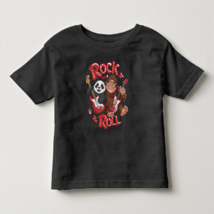 Melodic Harmony: Bigfoot and Panda Bear T Shirt