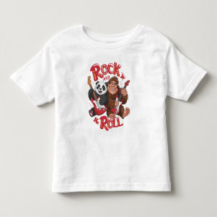 Melodic Harmony: Bigfoot and Panda Bear T Shirt