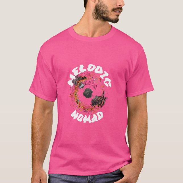 Melodic Nomad Vibrant Vinyl Spin T Shirt (Framsida)