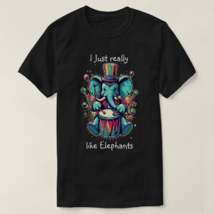 Melodic Percussionist I verkligen gillar elefanter T Shirt