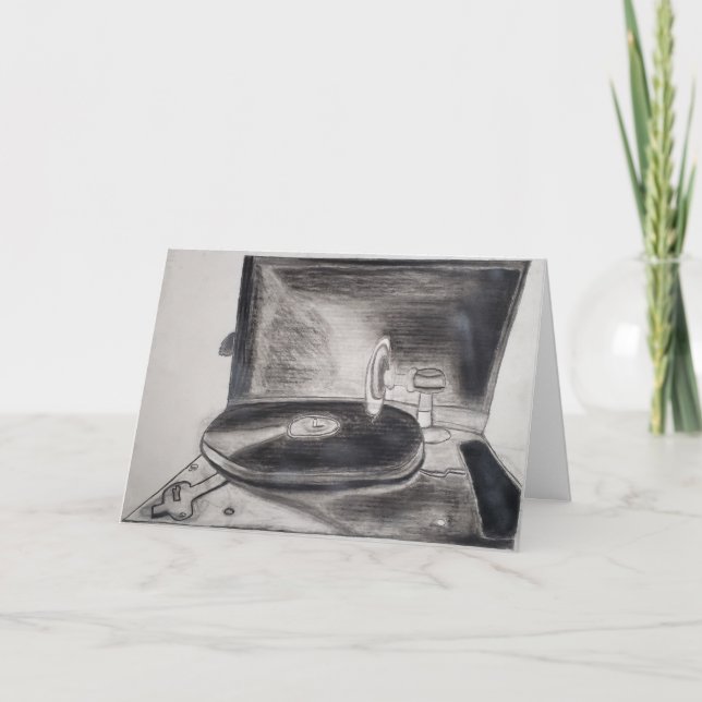 "Melodier i tiden" Födelsedags kort (Framsida)