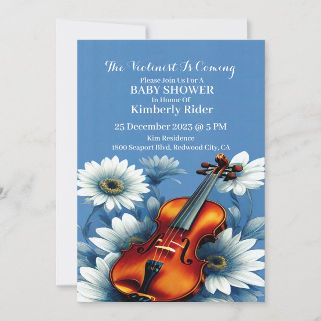 Melodies in Bloom Inbjudningar (Framsida)