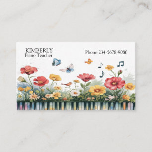 Melodies in Bloom Visitkort