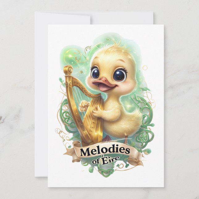 Melodies of the Éire’ Kawaii Anka som spelar en Ha Inbjudningar (Framsida)