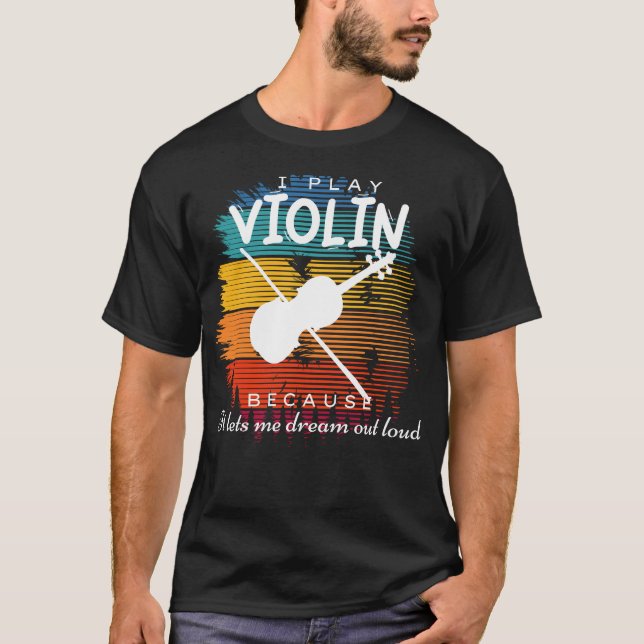 Melodiska utbyten: Violins Dreamer Sonata T Shirt (Framsida)