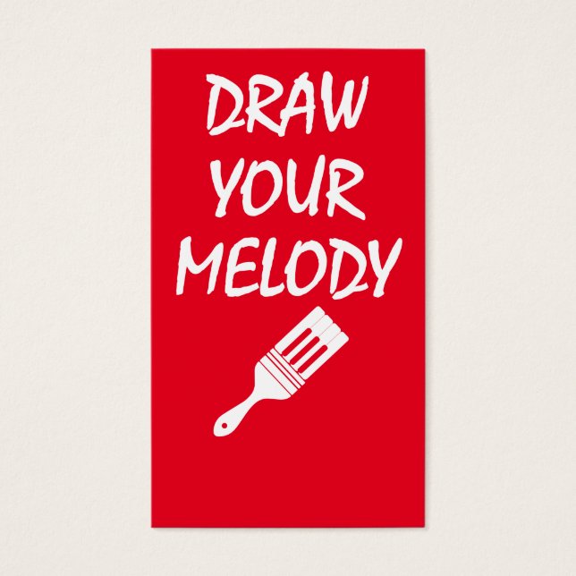 Melody brush visitkort (Framsidan)