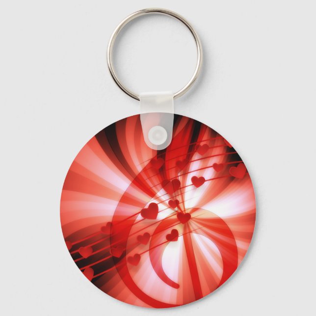 Melody Hearts Keychain Nyckelring (Framsida)