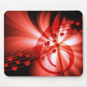 Melody Hearts Mousepad Musmatta